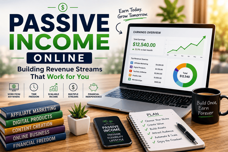 Passive Income Online: Building Revenue Streams That Work for You